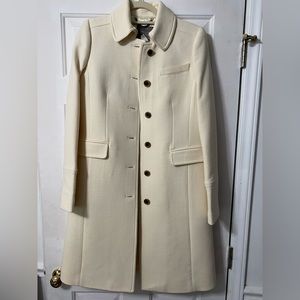 J. Crew cream peacoat, size 6T